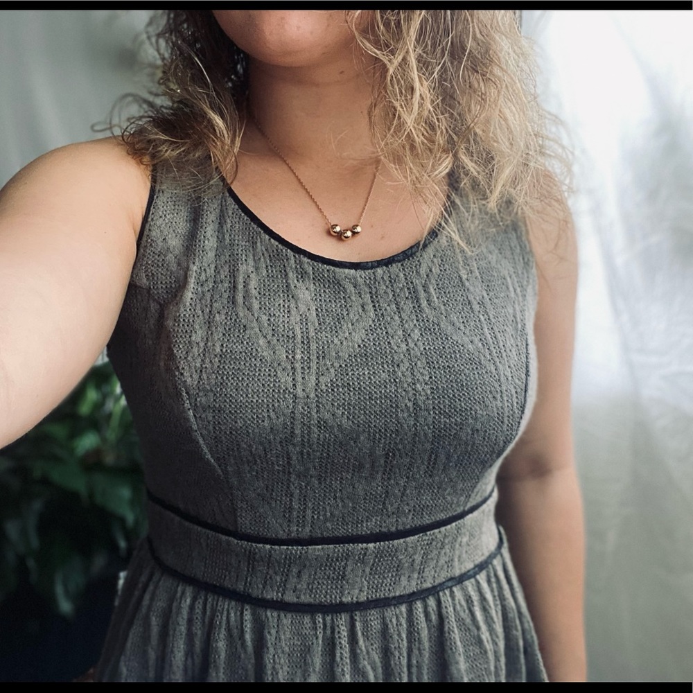 Monteau Gray Sleeveless Dress